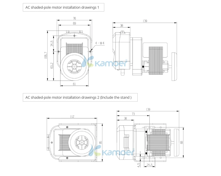 Kamoer KDS 12 V/24 V перистальтический насос мини водяной насос дозирующий насос с двигателем постоянного тока