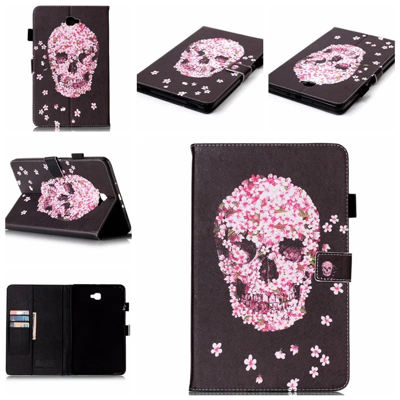 Memory Card Cover For Samsung Galaxy Tab A 10.1 2016 T585 T580 SM-T580 T580N Tablet Wallet Flip PU Leather Stand Case Cover Bag (5)