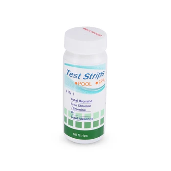 

NEW 50Pcs 4 In 1 Swimming Pool Spa Test Strips Free Chlorine pH Bromine Total Alkalinity Water Test Tool