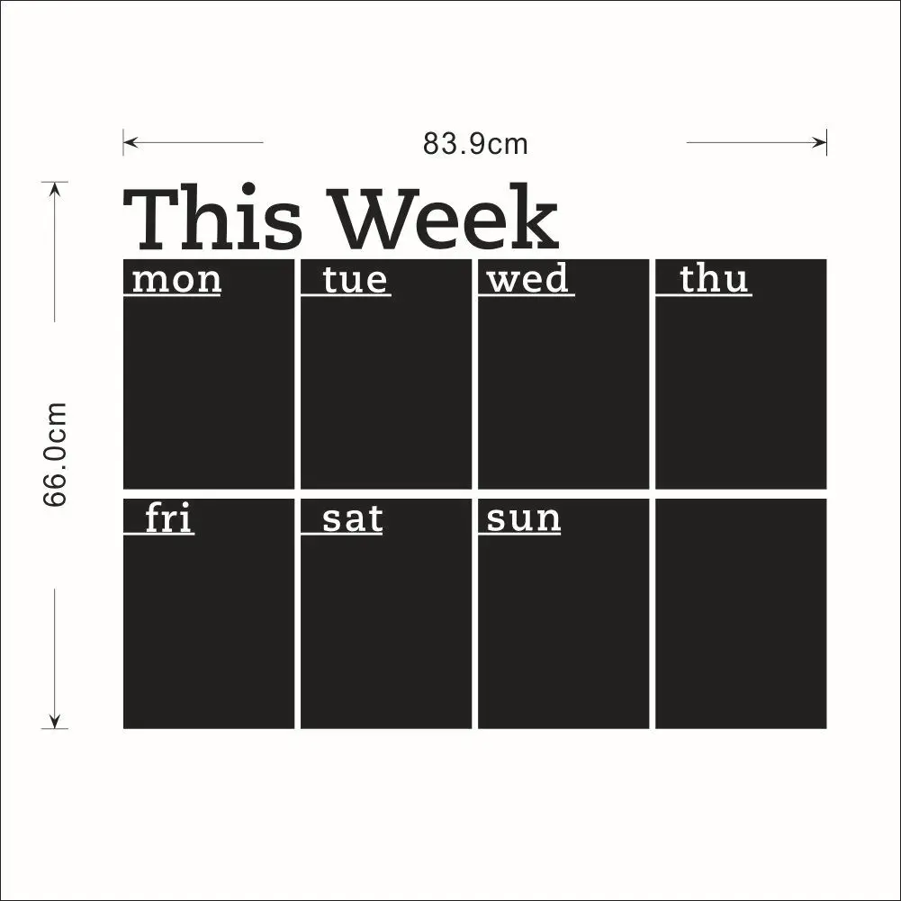83.9*66 см еженедельник офисные Мел доска Классная доска черный Мел доска Стикеры