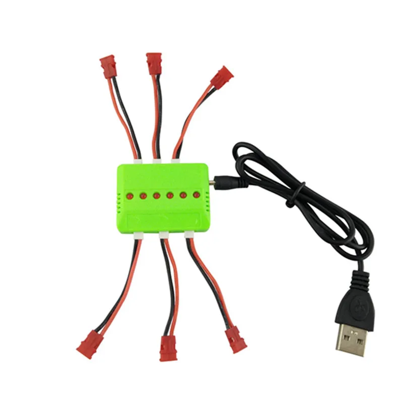 SYMA X5C Hubsan H107 USB зарядное устройство 1 в 6 3 7 В литиевая батарея баланс W разъемы для X5S