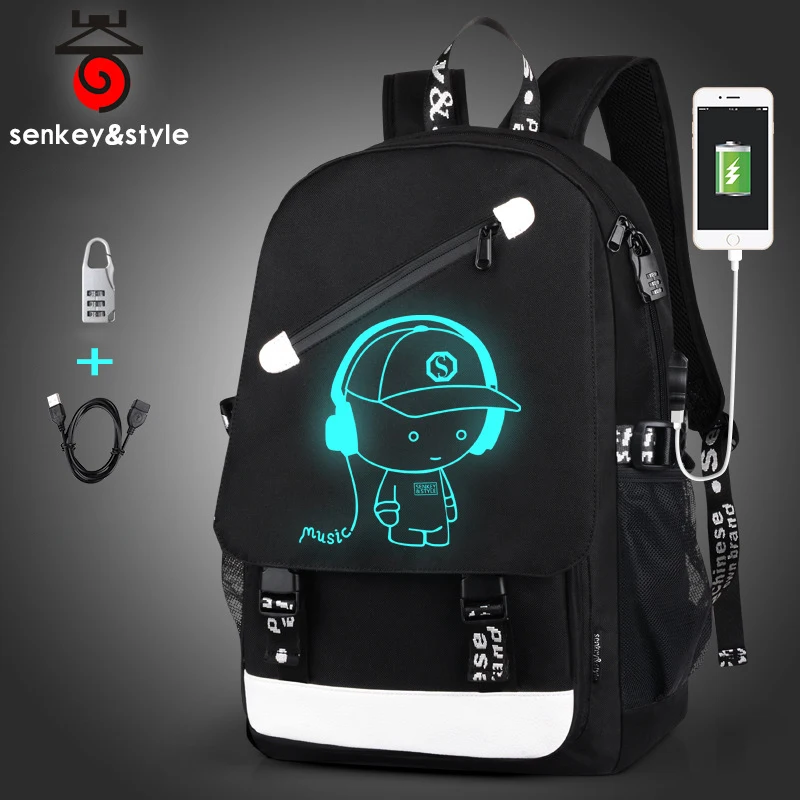 2018 hombres de la manera Mochila adolescentes Luminous School bolsas Anti-thief Mochila carga USB portátil mochilas viaje Mochila Masculino 2018 hombres de la manera Mochila adolescentes Luminous School bolsas Anti-thief Mochila carga USB portátil mochilas viaje Mochila Masculino