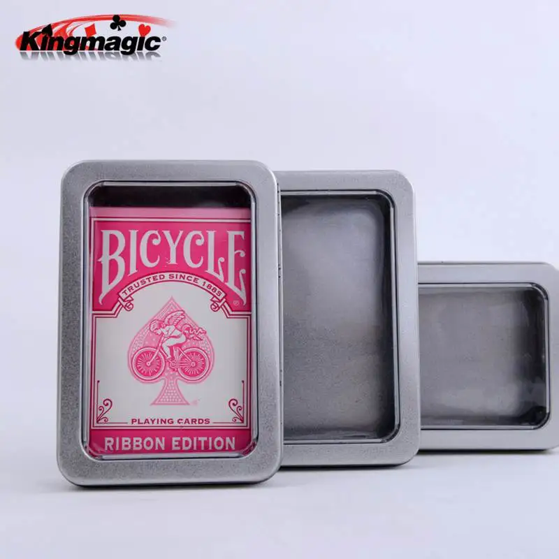 

The Card Box Iron Card Box Protect Poker Storage Box Magic Tricks Magic Props