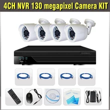4CH NVR IP Camera Kit 1.3MP NVR Kit system 1080P H.264 Full HD CCTV NVR System Video Surveilance Security CCTV 4 Channel Onvif