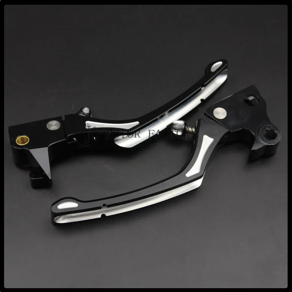 New black Motorcycle Accessories Adjustable Folding Black CNC Clutch