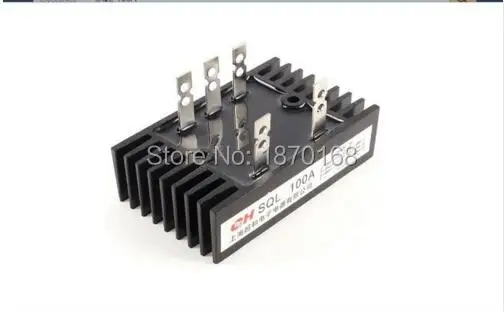 

SQL Type 3 Phase Diode Heatsink Bridge Rectifier 100A 1600V