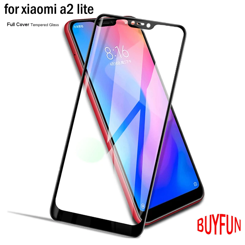 

9H Tempered Glass On For Xiaomi Mi A2 Lite Case Full Cover Glass Screen Protector For Xiaomi A 1 2 A1 2A 1A Hardness Safety Film