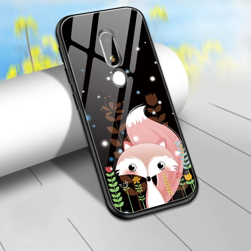 Для Meizu V8 Чехол крышка Роскошный закаленное стекло Мультфильм силиконовый бампер