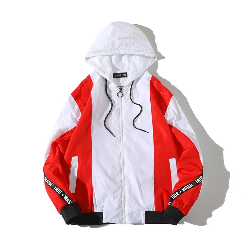 BOLUBAO أزياء الرجال جاكيتات الربيع الخريف الذكور الشارع الطباعة سترة واقية سترة رجل الهيب هوب جاكت مزود بغطاء للرأس معاطف