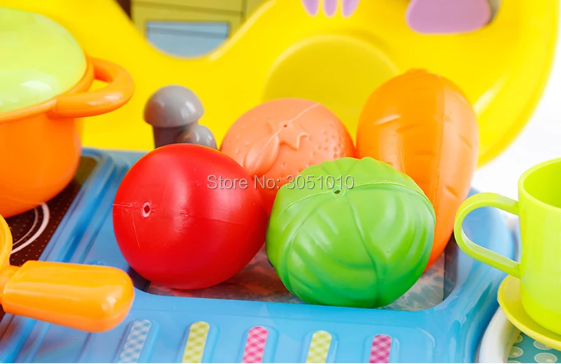 Новый 1 компл. моделирование Кухня Посуда Ролевые игры комплект Развивающие игрушки для детей Интимные аксессуары Портативный чемодан для