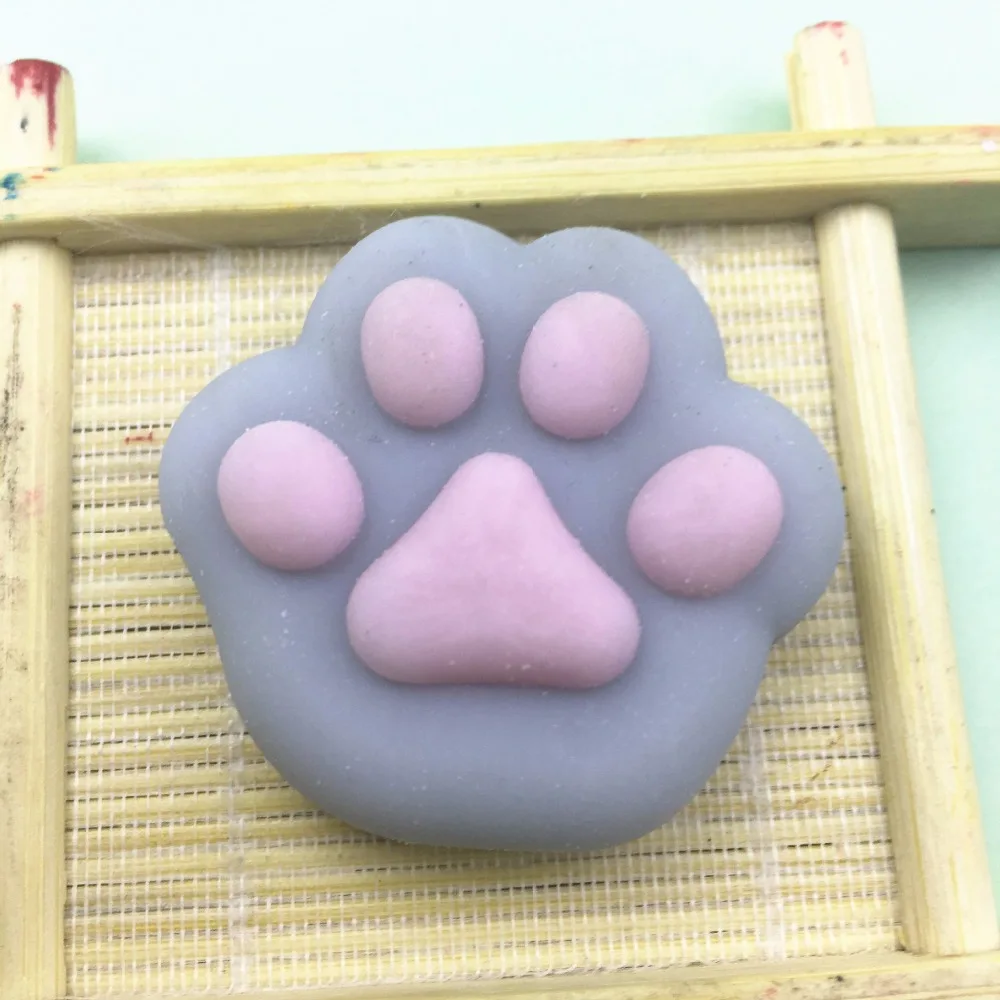AOSSTSquishy cartoon cat Paw toys Squeeze Antistress Toy Feet Doll