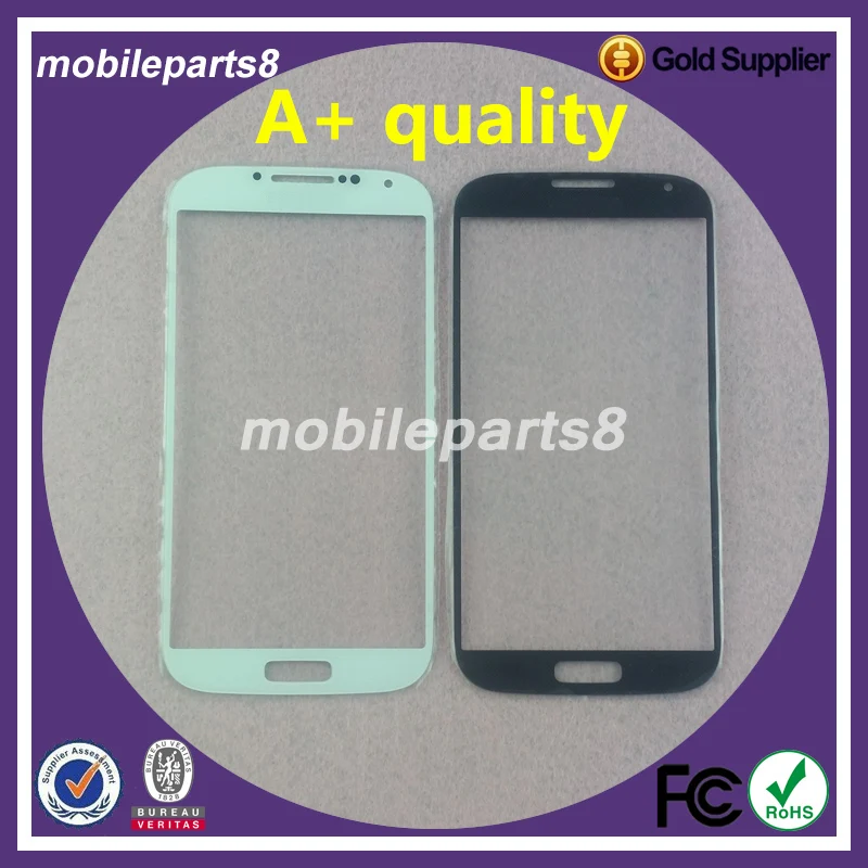 10pcs/lot A+ quality S4 i9500 Digitizer Glass for samsung galaxy s4 Front Screen Outer Replacement Black&ampWhite&ampBlue | Мобильные