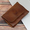 2022 Genuine Leather Card Holder Men Women Vintage Handmade Short Credit Card Holders Coin Purse Case Small Slim Wallet For Male ► Photo 2/6