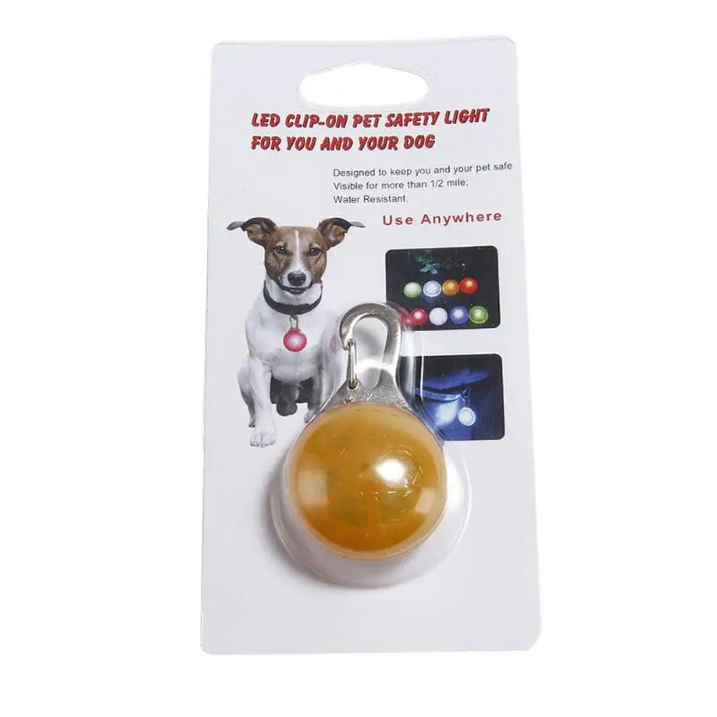 Pet Pendant Safety LED Flash Light Collar Leads Puppy Dogs Bright Light Necklace