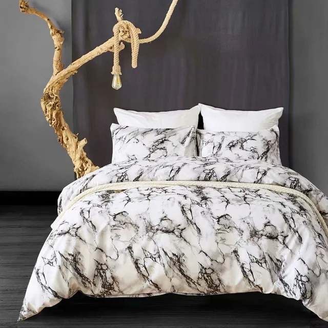 Cheap Luxury Bedding Sets Russian Euro Duvet Cover Set Single King Queen Family Size Linens Set Marble Bed Set Bedclothes 140x200 Cheap Luxury Bedding Sets Russian Euro Duvet Cover Set Single King Queen Family Size Linens Set Marble Bed Set Bedclothes 140x200