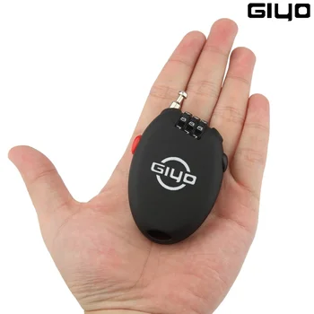 

Giyo Bike Multi Function Mini Cable Lock Bicycle 3 Digit Password Coded Lock Cycling Anti Theft Retractable Wire Line Lock