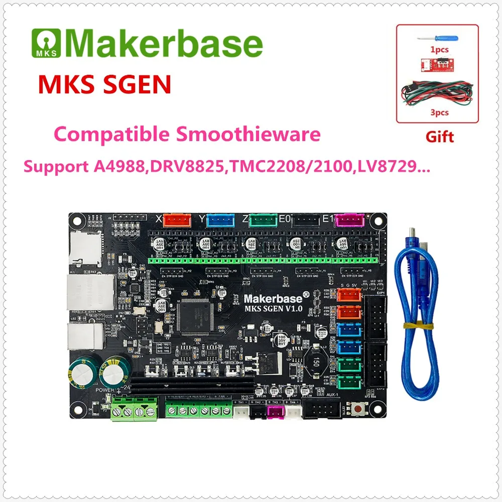 3D панель управления принтером MKS сгэн v1.0 32 бит ЦП ARM материнская плата smoothieboard