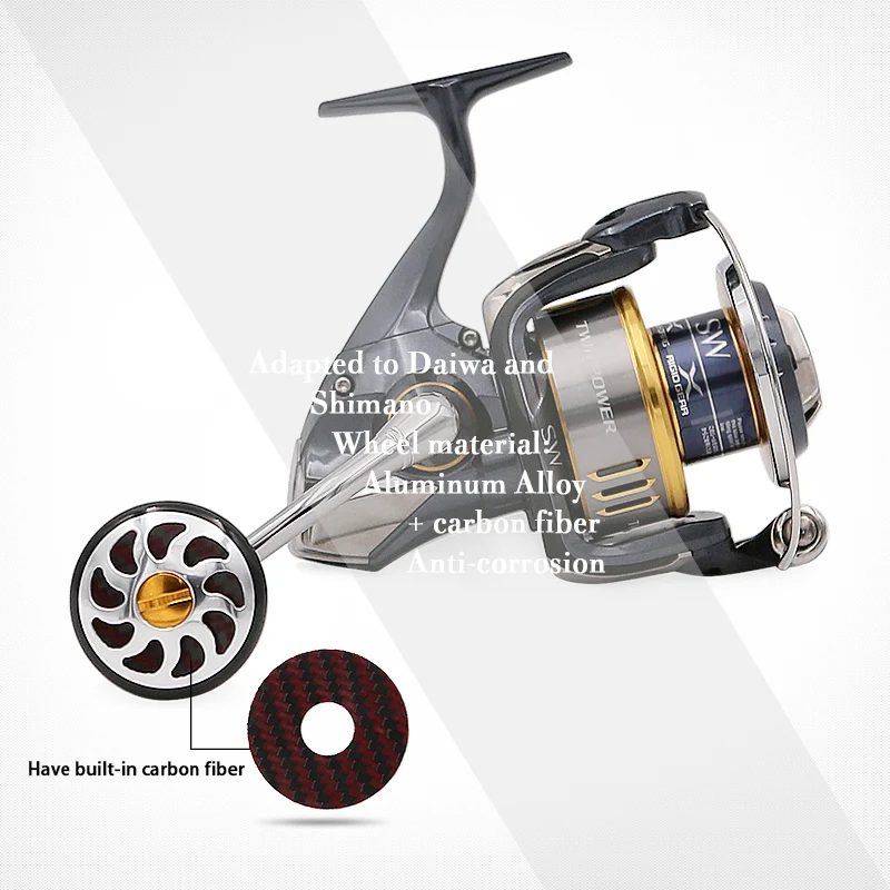 SANLIKE катушка ручка для Shimano A ручка Daiwa S ручка вращающаяся катушка приманка катушка жесткий алюминиевый рыболовные аксессуары