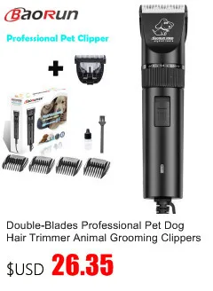 High Power 50W Professional Pet Dog Hair Trimmer Animal Grooming Clippers Cat Cutters Machine Shaver Electric Scissor AC Baorun
