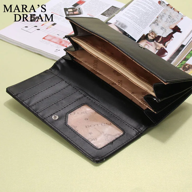 Кошелек Mara's Dream Женский из искусственной кожи с рисунком совы Длинный кошелек