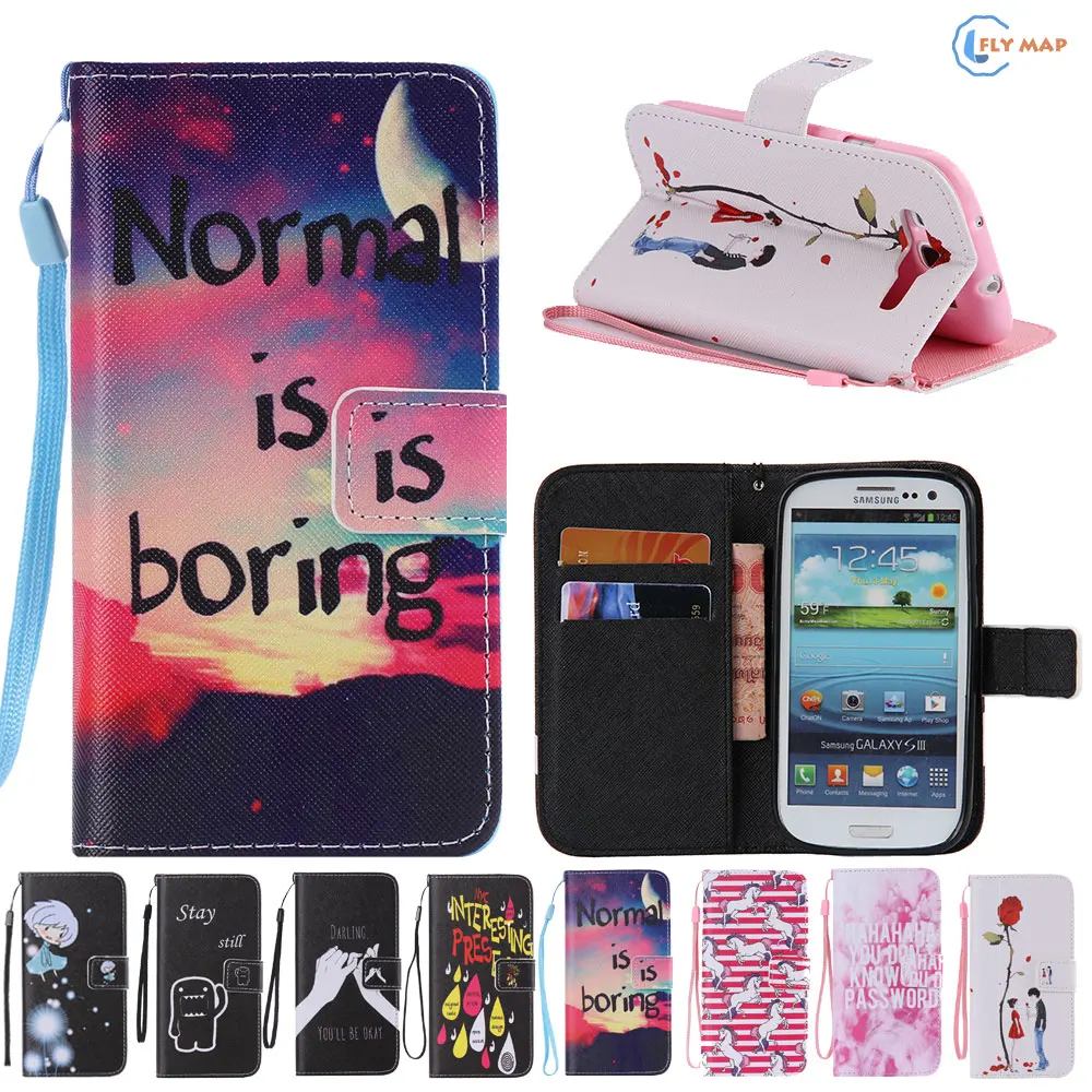 Flip Case For Samsung Galaxy S3 S 3 SIII Neo I9300i I9301i GT-I9301i GT-I9300 GT-I9300i GT-I9301 Coque Phone Leather Cove Capa