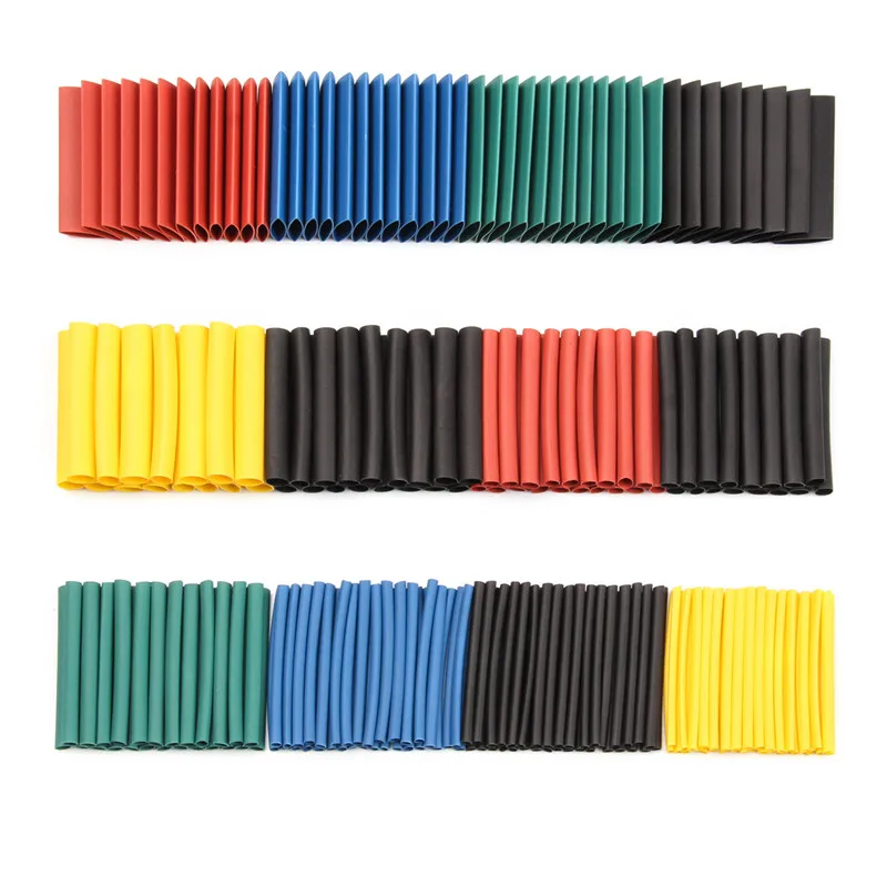 B0IT 530pcs 2:1Heat Shrink Tube Tubing Sleeving Wrap Wire Assorted Kit 5 Color
