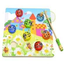 Обучающая детская деревянная игрушка для рыбалки маленький магнитный столик-головоломка ферма Brinquedo игрушки для детей Подарки для мальчиков