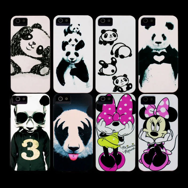 Minnie Panda Pattern Case for iPhone 4s 4 Cover |