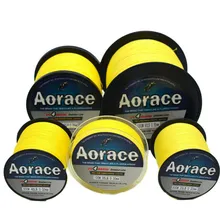 100 м/300 м/500 м/1 км многофиламентная ПЭ плетеная рыболовная леска желтый супер прочный 4 плетеные рыболовные провода 12#-100LB-0.60MM-45.3KG