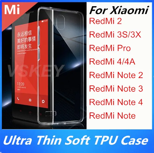imágenes para 20 unids ultra delgado suave claro tpu case para xiaomi redmi 3 s 3x2 redmi note 4 3 redmi pro 4 4a 2 transparente de silicona de nuevo imágenes para 20 unids ultra delgado suave claro tpu case para xiaomi redmi 3 s 3x2 redmi note 4 3 redmi pro 4 4a 2 transparente de silicona de nuevo