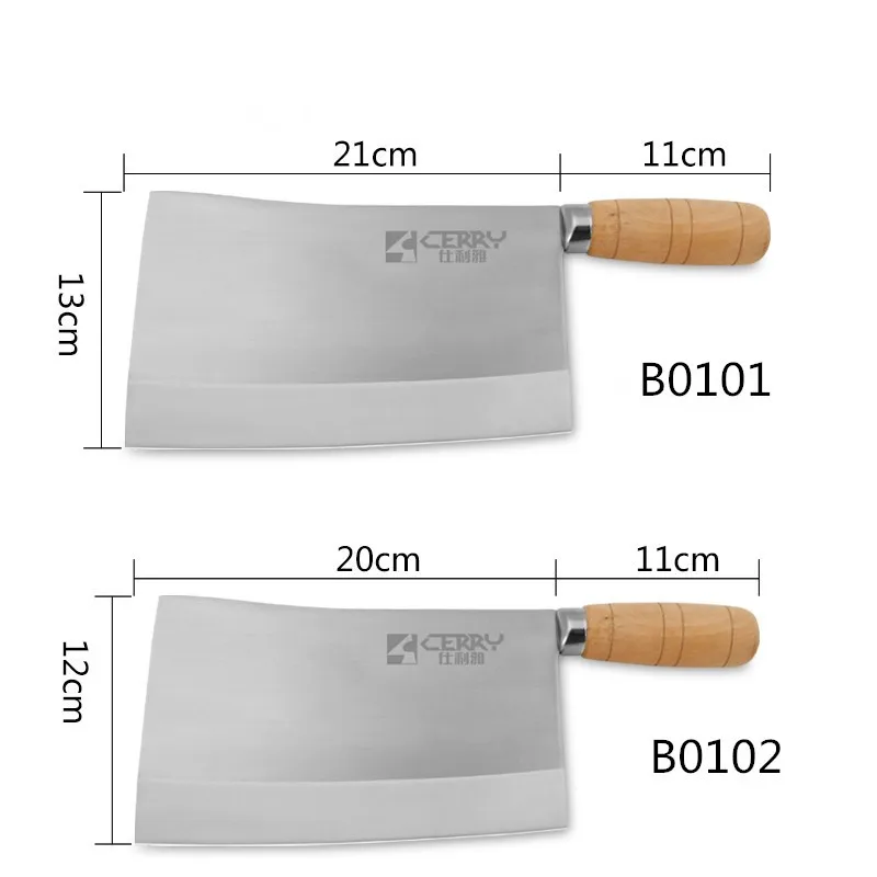 CERRY 4Cr13 утолщенный кованый кухонный нож шеф-повара, нож для косточек, бытовой нож для резки костей, кухонные ножи для жесткой еды