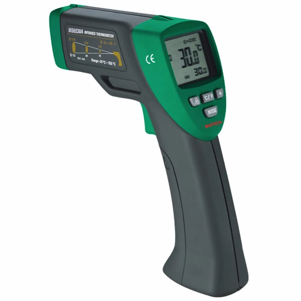 

Mastech MS6530A Infrared thermometer Ir thermometer temperature Meter Laser Gun LCD Digital thermometer -20~850C