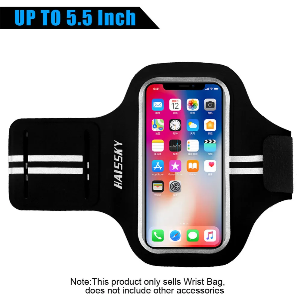 

Adjustable Mobile Phone Arm Pack 5.5 inch Running Riding Fitness Sports Armband Pouch Waterproof Phone Bag Mobile Phone Armband