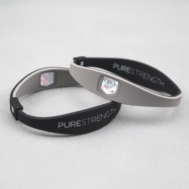 12 шт. высококачественный силиконовый браслет замок-стяжка энергетический спортивный резиновый браслет