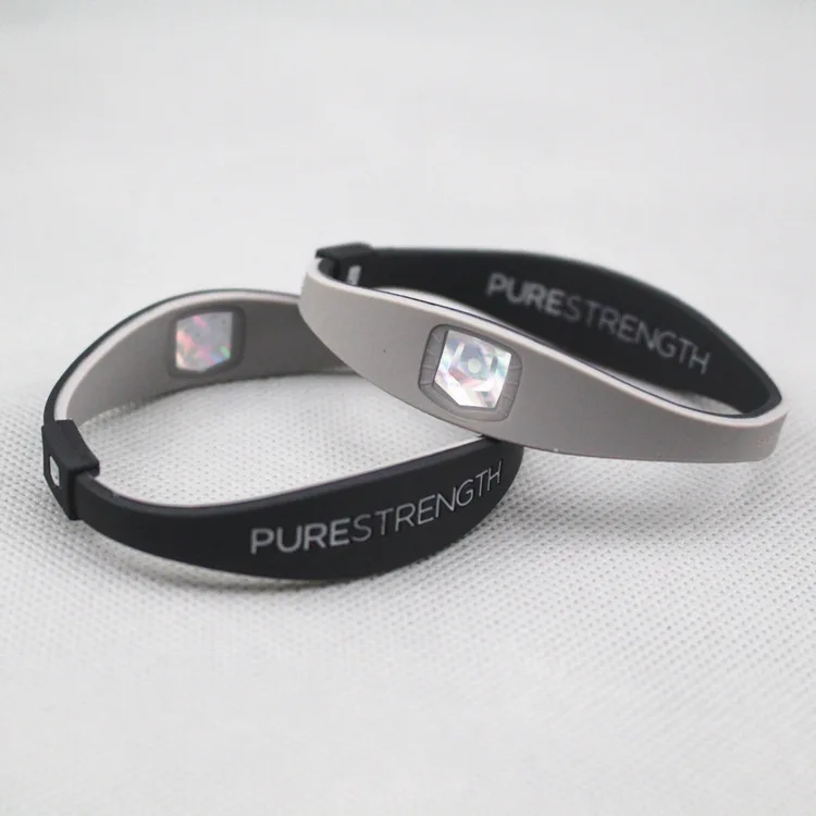 3 шт. Горячая силикоен мощность браслет purestrength баланс браслет энергия резиновый браслет