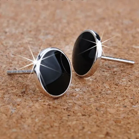 Small black earrings male Clearance