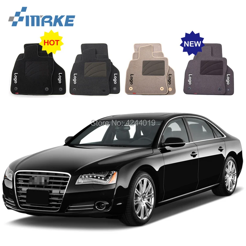 

For Audi A8 Car Floor Mats Front Rear Carpet Complete Set Liner All Weather Waterproof Customized Car Styling