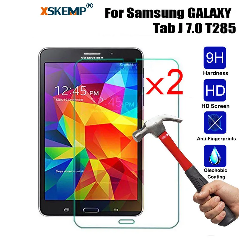 XSKEMP 2 шт./лот 9 H Настоящее закаленное Стекло для samsung GALAXY Tab J 7 0 T285 прозрачный