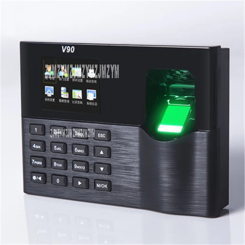 V90 fingerprint attendance punch card machine fingerprint to work machine sign punch card