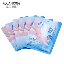 Rolanjona Детские пилинг ступней отшелушивающая маска для ног, маска для ног, удалить омертвевшие чешуйки кожи и кутикулы, ухаживает за кожей стоп педикюрные носочки 50 пар = 100 шт