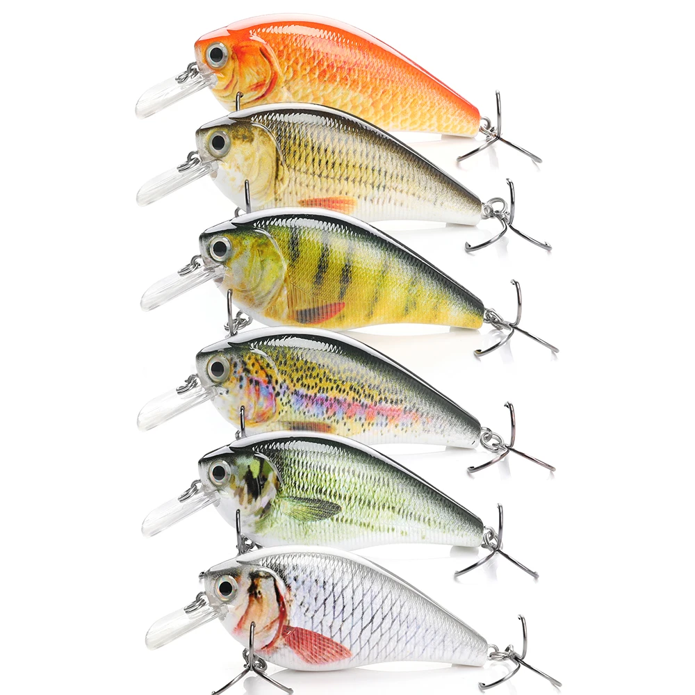 7 см 15 г Высокое качество Swimbait Crankbait жесткая приманка для рыбалки с 3D глазами