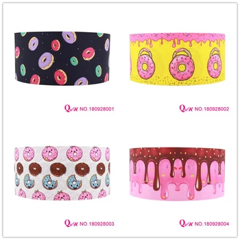 

Q&N ribbon 16mm 22mm 25mm 38mm 50mm 75mm cake candy printed grosgrain/FOE ribbon webbing 50yards/roll for headband
