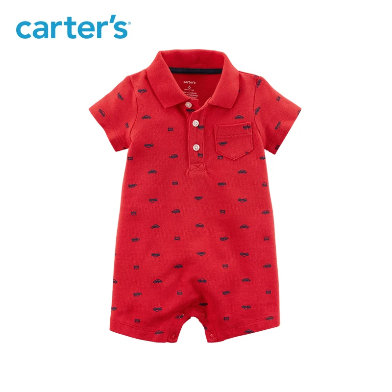 

Carter's 1-Piece baby children kids clothing Boy Summer Cotton Car Romper 118H971