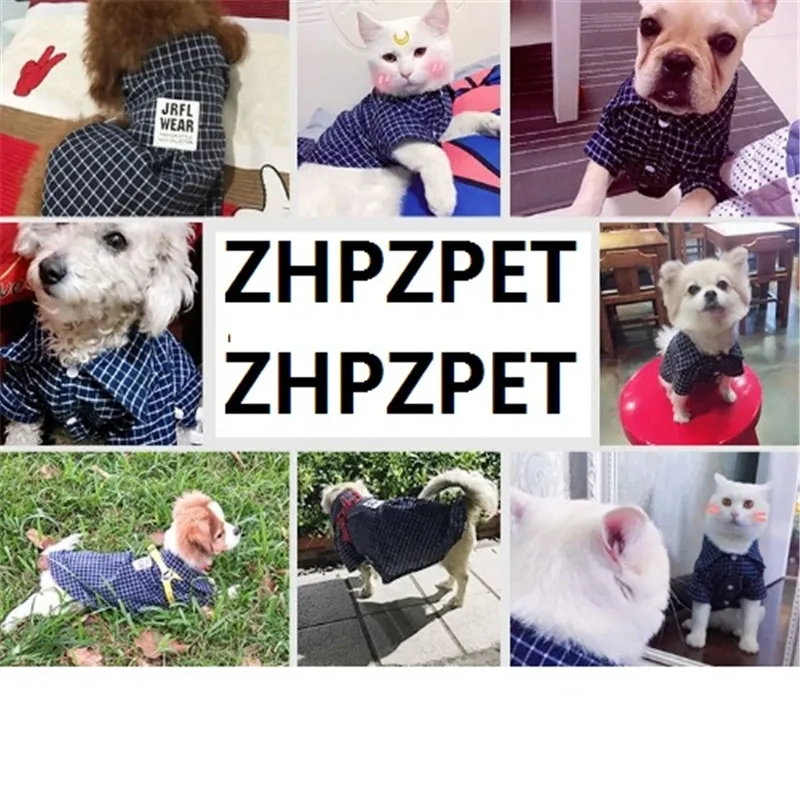 ZHPZPET зимняя горячая Распродажа Одежда для кошек клетчатая куртка для кошек Одежда для питомцев Теплая Зимняя Одежда для питомцев горячая распродажа