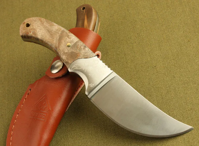 Новое фиксированное лезвие острые края Кемпинг Охота тактический нож для выживания с медью+ деревянной ручкой открытый инструмент нож