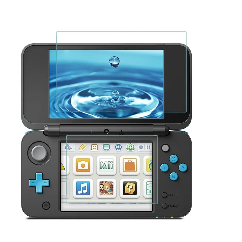 

2pcs/Lot Tempered Glass Film For Nintendo 2DS XL 2DSLL Glass Screen Protector Protective Saver Guard 9H Hardness