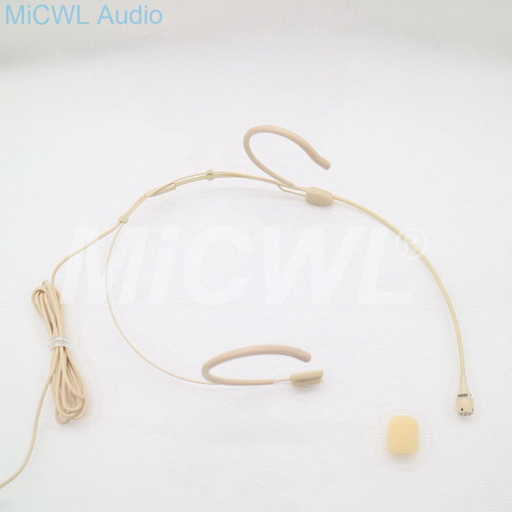 المزدوج هوك البيج سماعة قلبي المكثف Headworn ميكروفون ل سنهيسر اللاسلكية نظام مع Bodypack الارسال