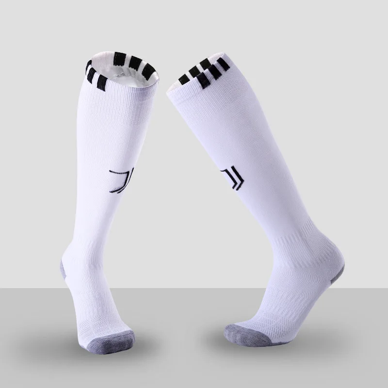 

Soccer Socks Professional Clubs Football Thick Warm JUVE Team Socks Knee High Training Long Stocking Sports Kid Adult Socks