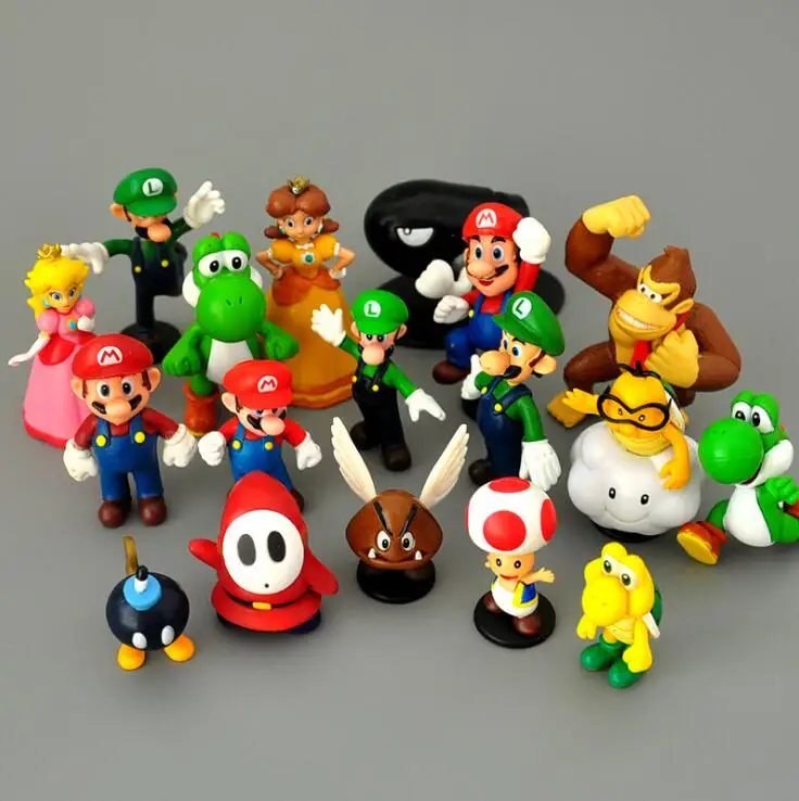 

18pcs/set Super Mario PVC Action Figures Toy Model Toys