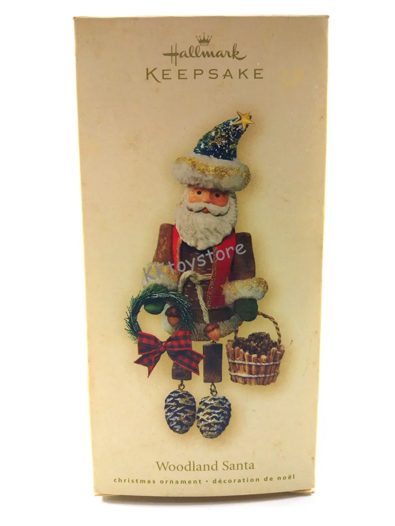 

1piece WOODLAND SANTA figure toys christmas tree ornament toys